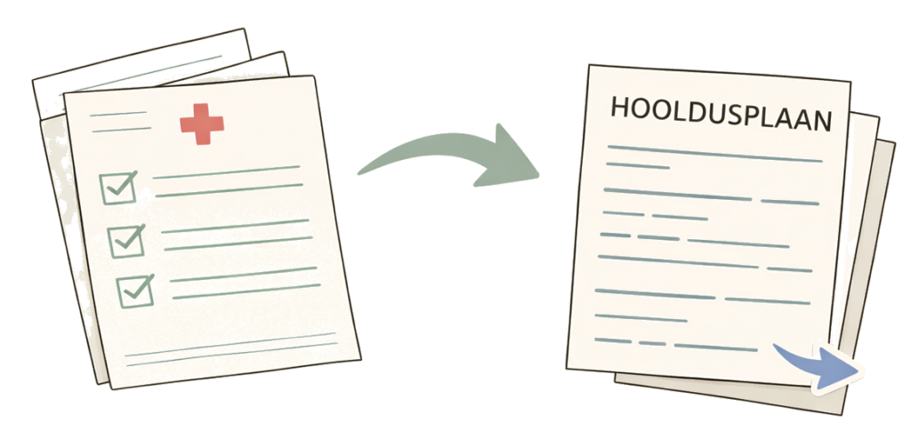 Haiguslugu ja hooldusplaani dokumendid saabumisel